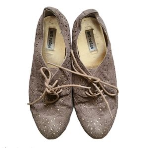 💖Not Rated Tan Glitter Oxford Shoe 3/$20